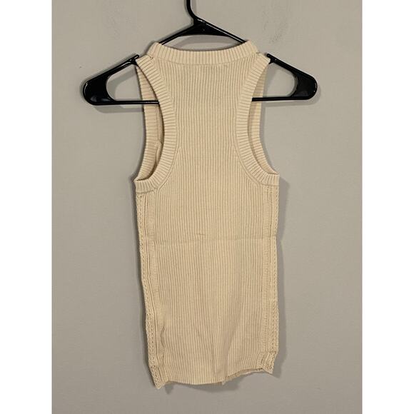 New 7 for All Mankind Womens Crochet Tank Top Size Small - Picture 2 of 3